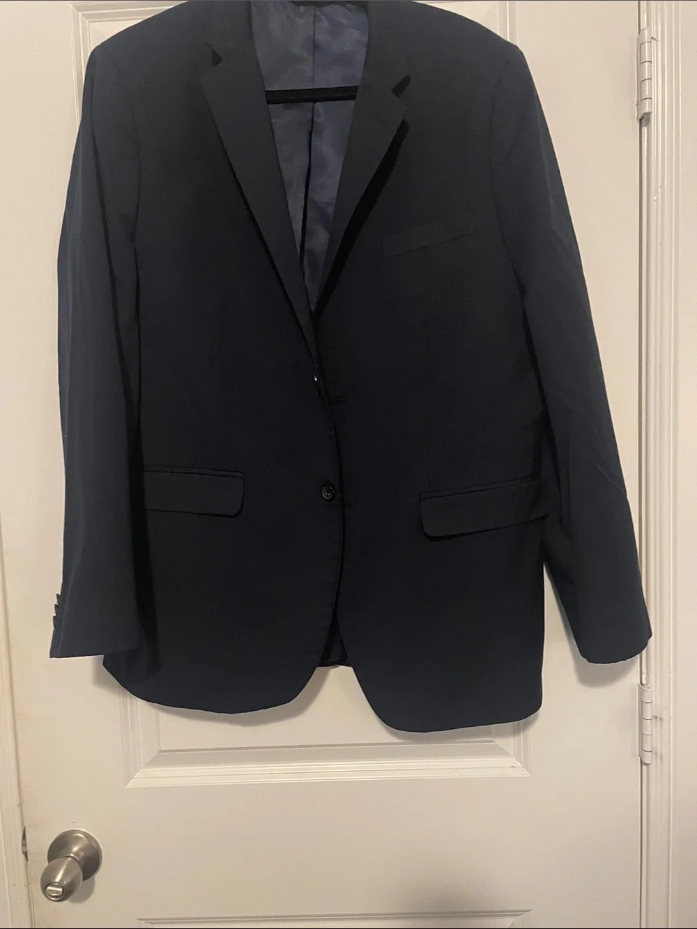 Men's Navy Two-Button Tailored Blazer
